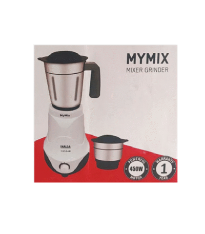 Inalsa Mixer Grinder Mymix 2 Jar 450W | 2 Jar |3 Speed |1.2L