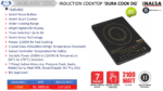 Inalsa Induction Cooker Dura Cook Dg 2100W |7 Preset Indian Menu (i.e. Pressure Cook, Saute, Water/Curry, Heat Milk, Dosa/Chapati, Stir Fry, Idly)" - Image 4