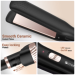 ZEBRONICS HS100 Hair Straightener | Swift-Heat Technology | 210°C | Wider Plates | LED Indicator19 - Image 5