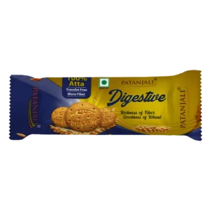 Patanjali biscuits with bran and atta close view