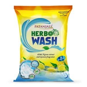Natural Fabric Cleaning Detergent Powder by Patanjali Herbo Wash