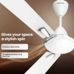 Havells QuickAir Ceiling Fan Stone White 1200mm