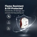 Heavy Duty Brass Pin Universal Adaptor by Havells