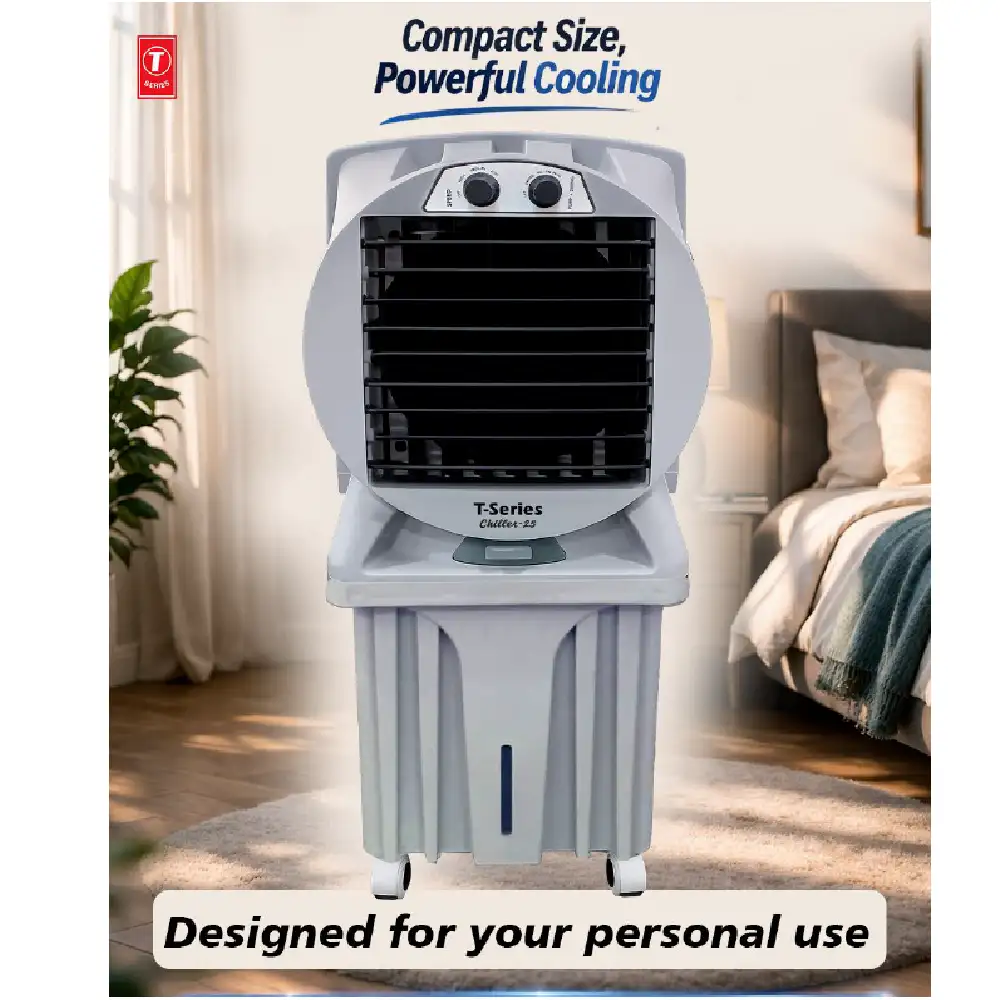 T-Series Chiller-25 Personal Air Cooler with Honeycomb Cooling Pads